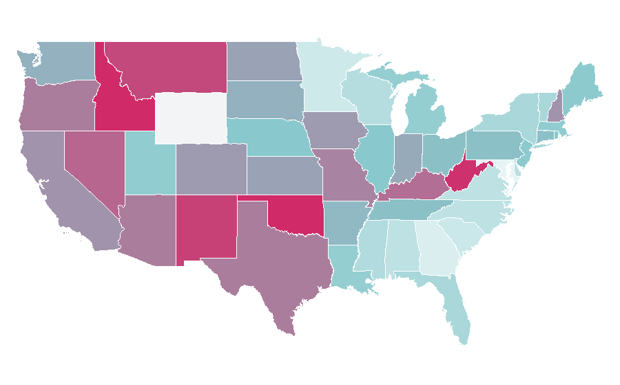 Affinity by region — Bas Rutten, United States