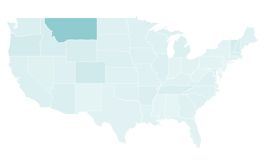 Affinity by region — Basecamp (company), United States