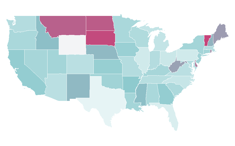 Affinity by region — Basic English, United States