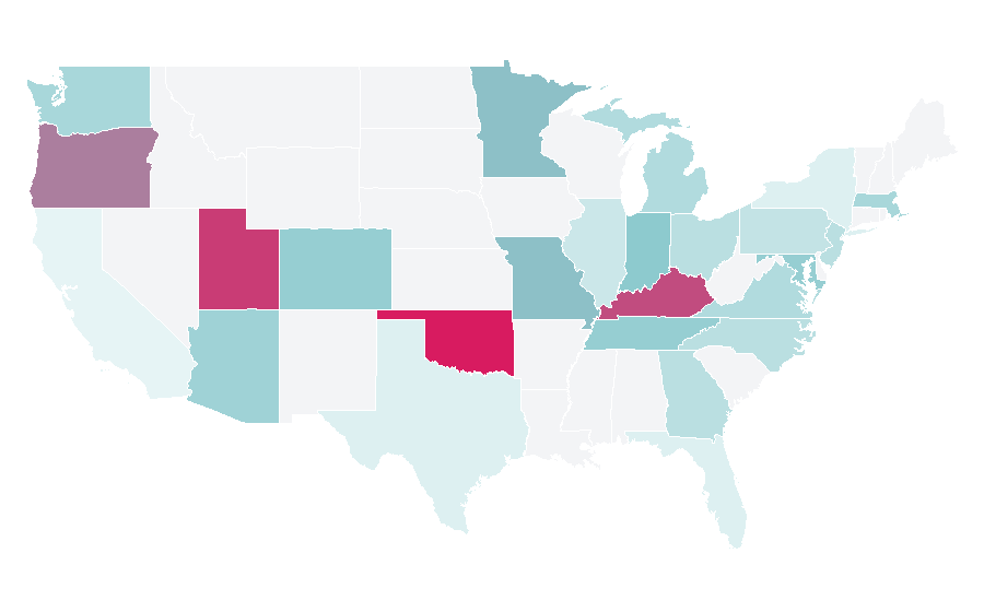 Affinity by region — Basra Governorate, United States