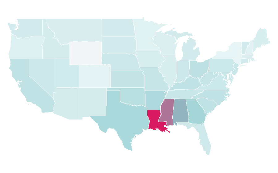Affinity by region — Bass drum, United States