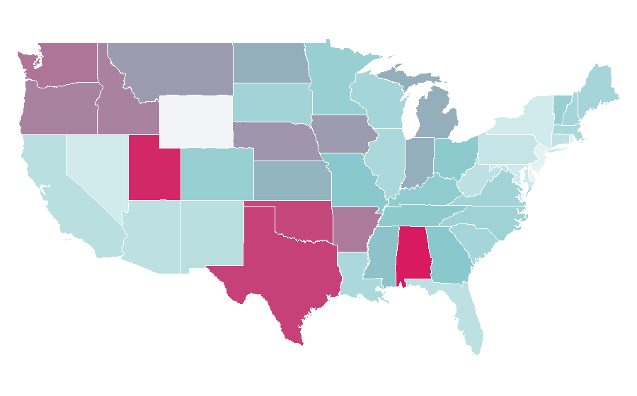 Affinity by region — Bassoon, United States