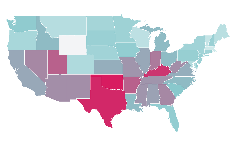 Affinity by region — Batman: Arkham Knight, United States