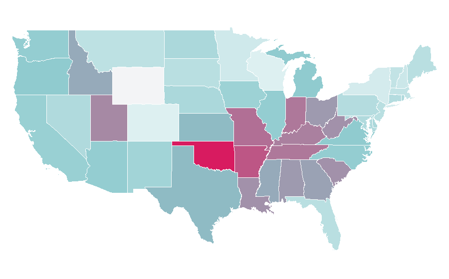 Affinity by region — Batman: The Brave and the Bold, United States