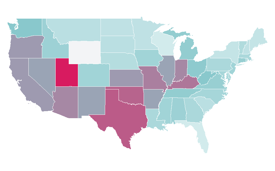 Affinity by region — Batman: The Killing Joke, United States