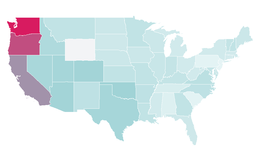 Affinity by region — Battle Angel Alita, United States