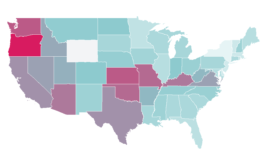 Affinity by region — Battlefield 4, United States