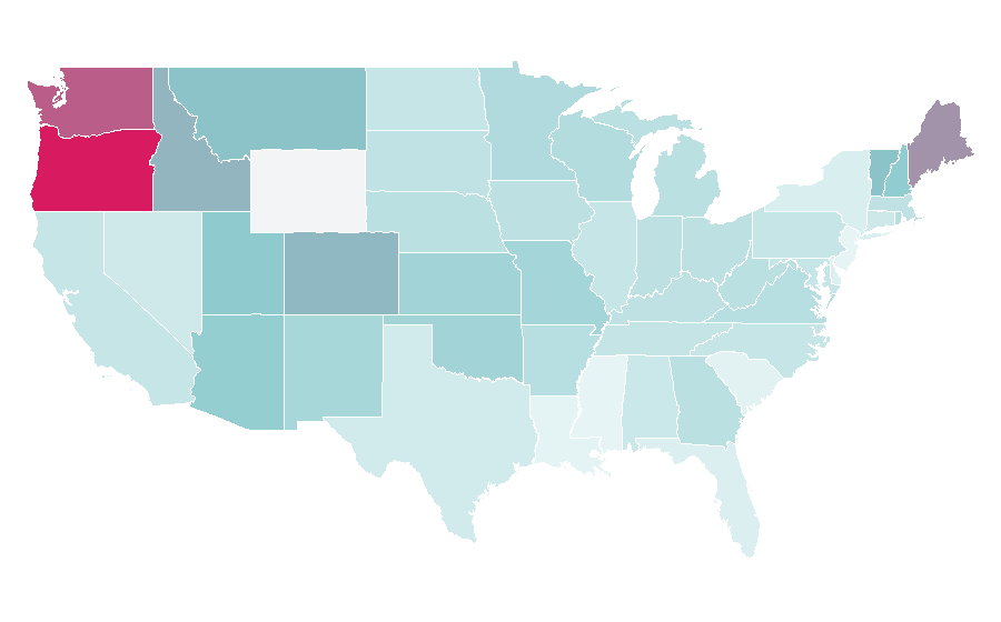 Affinity by region — Battlestar Galactica, United States