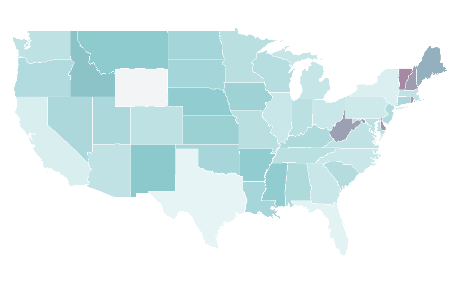Affinity by region — Bawal, United States