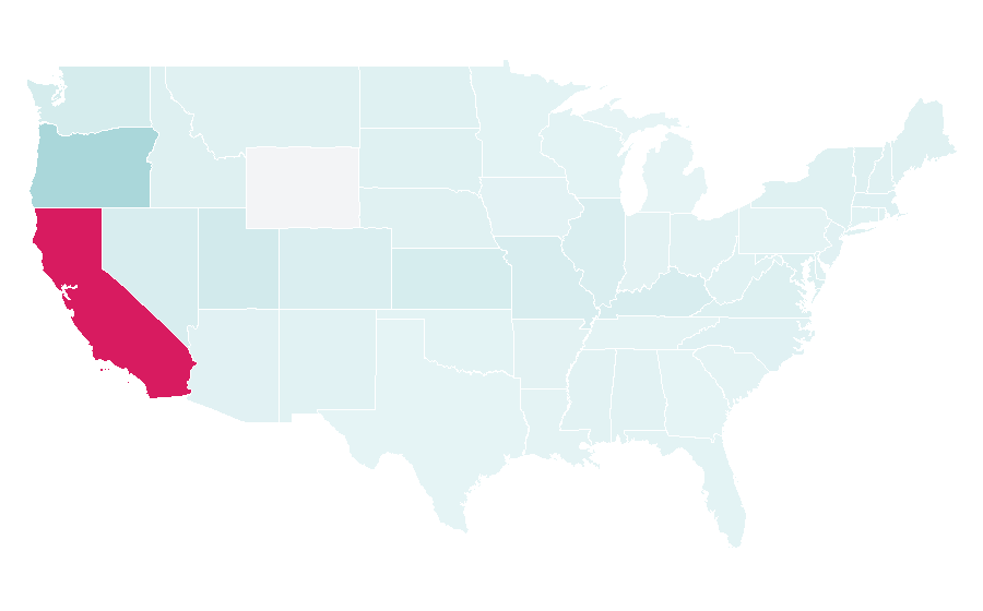 Affinity by region — Bay FC, United States