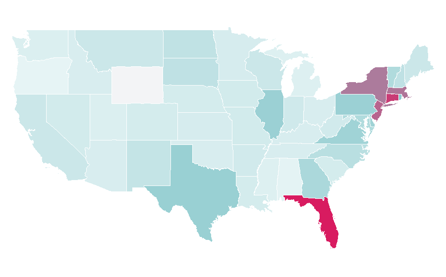 Affinity by region — Bayamón, Puerto Rico, United States