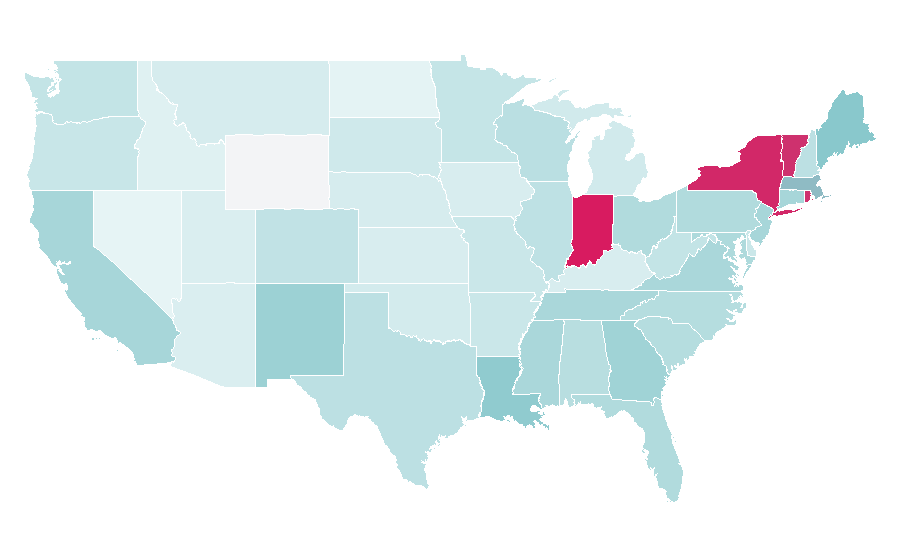 Affinity by region — Bayerischer Rundfunk, United States