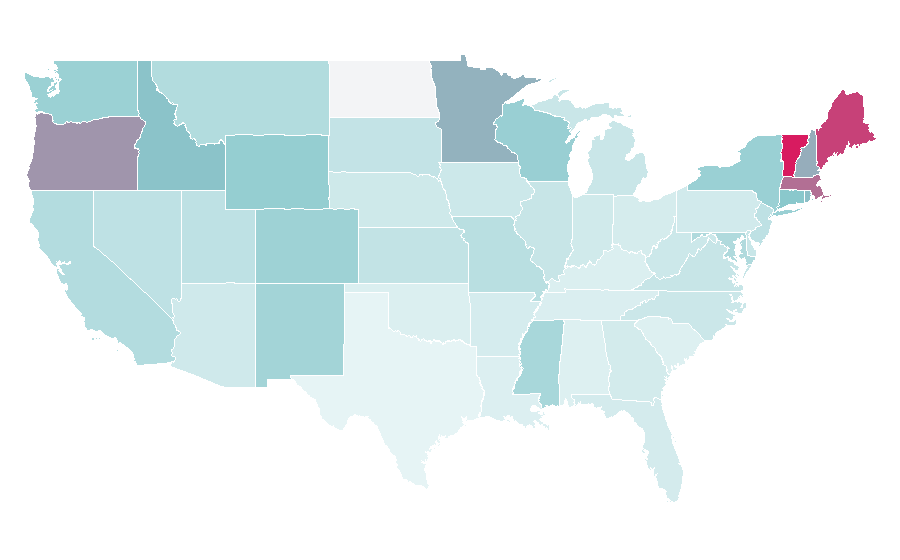 Affinity by region — BBC World Service, United States