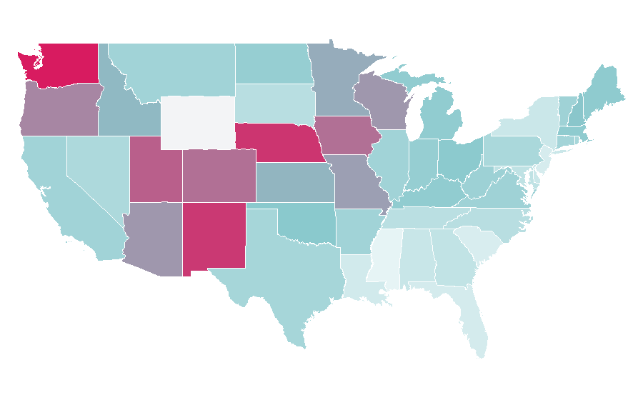 Affinity by region — bbno$, United States