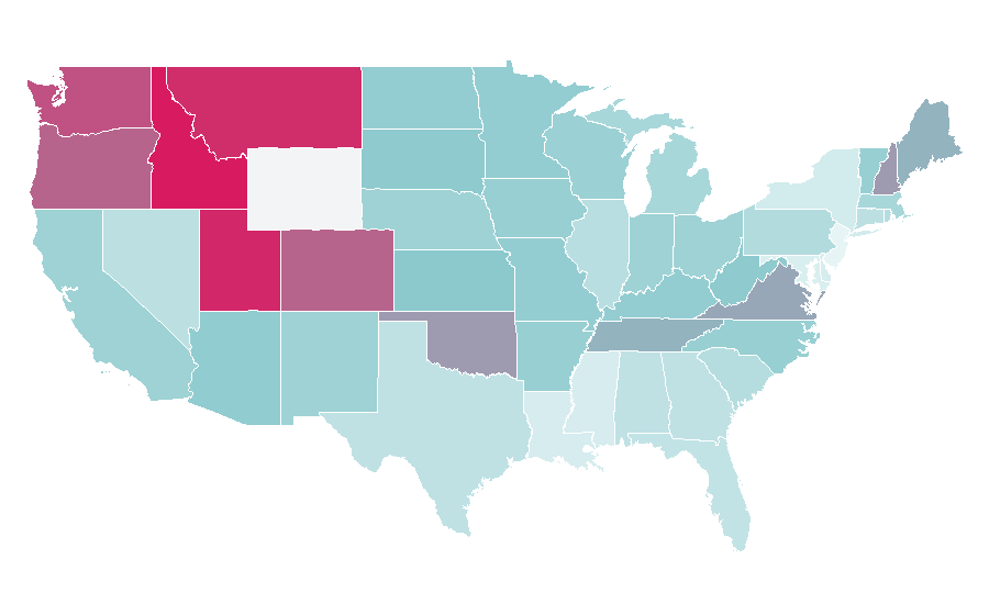 Affinity by region — Bear Grylls, United States