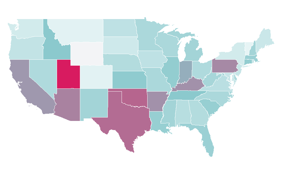 Affinity by region — Beauty & the Beast (2012 TV series), United States