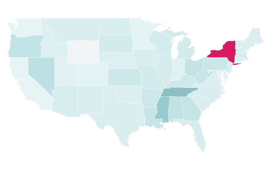 Affinity by region — Beauty boutique, United States