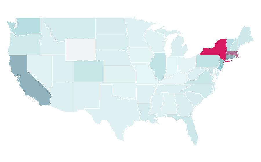 Affinity by region — Bec and Bridge, United States