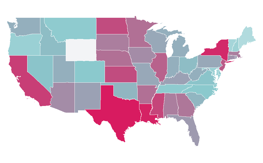 Affinity by region — Bed sheet, United States