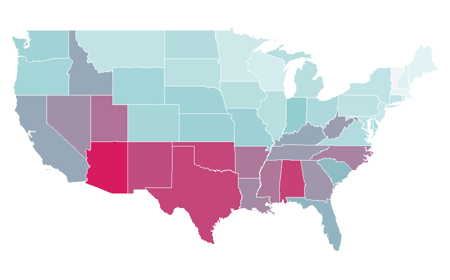 Affinity by region — Bedtime Stories (film), United States