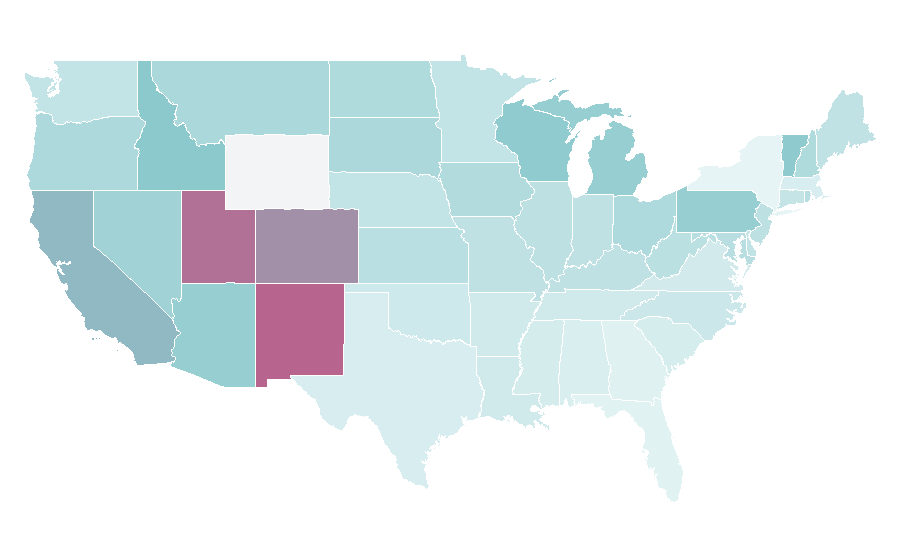 Affinity by region — Beer festival, United States