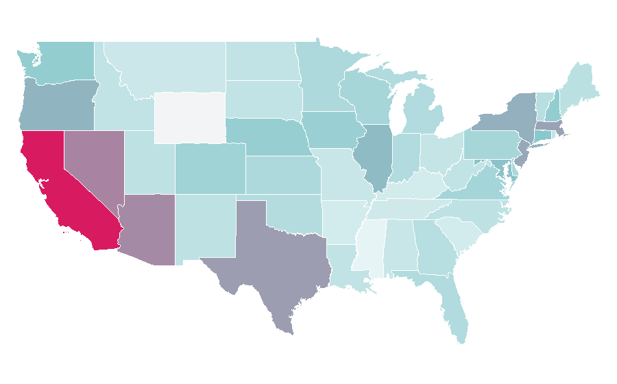 Affinity by region — Beer pong, United States