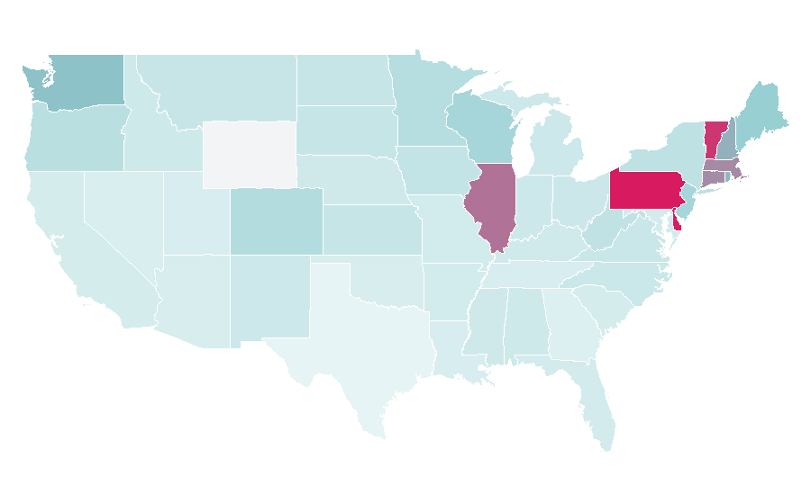 Affinity by region — BeerAdvocate, United States