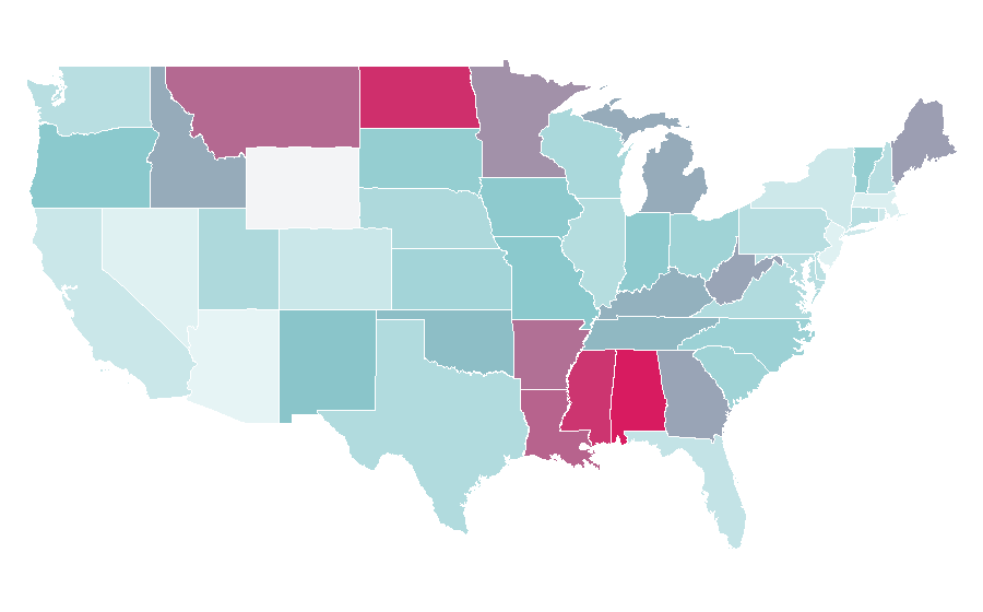Affinity by region — Beeswax, United States