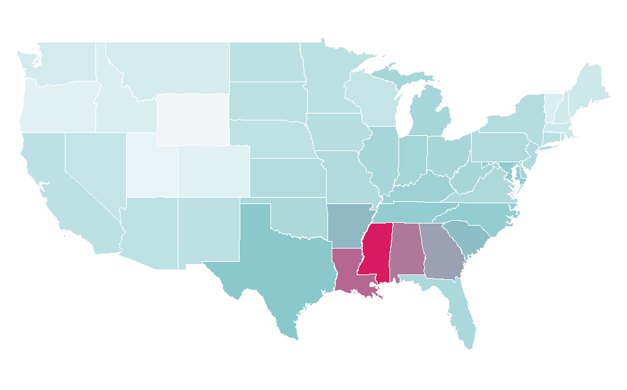 Affinity by region — Beetroot, United States