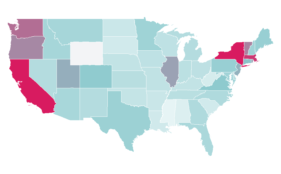 Affinity by region — Before Sunrise, United States
