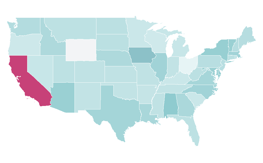 Affinity by region — Behavioural sciences, United States