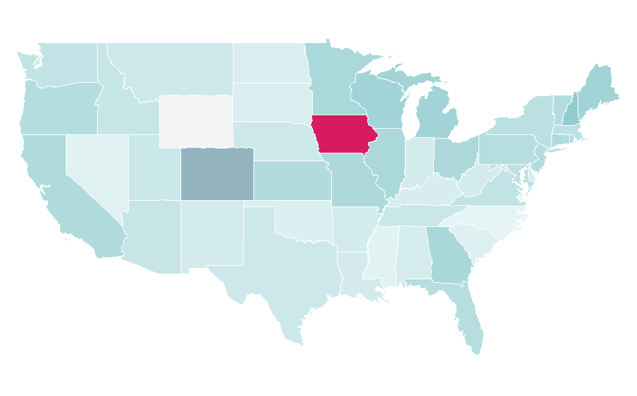 Affinity by region — Behr (paint), United States