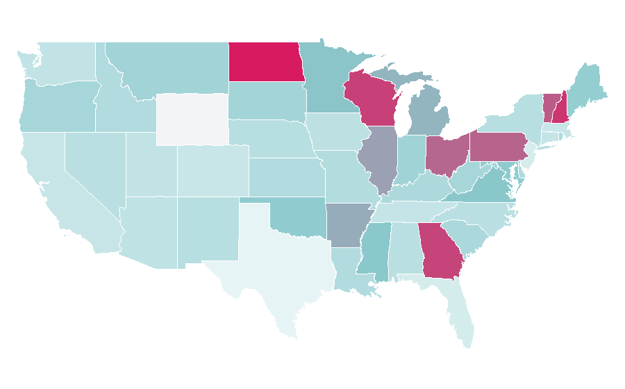 Affinity by region — Bejeweled Blitz, United States
