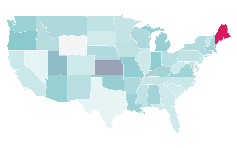 Affinity by region — Bejeweled (series), United States