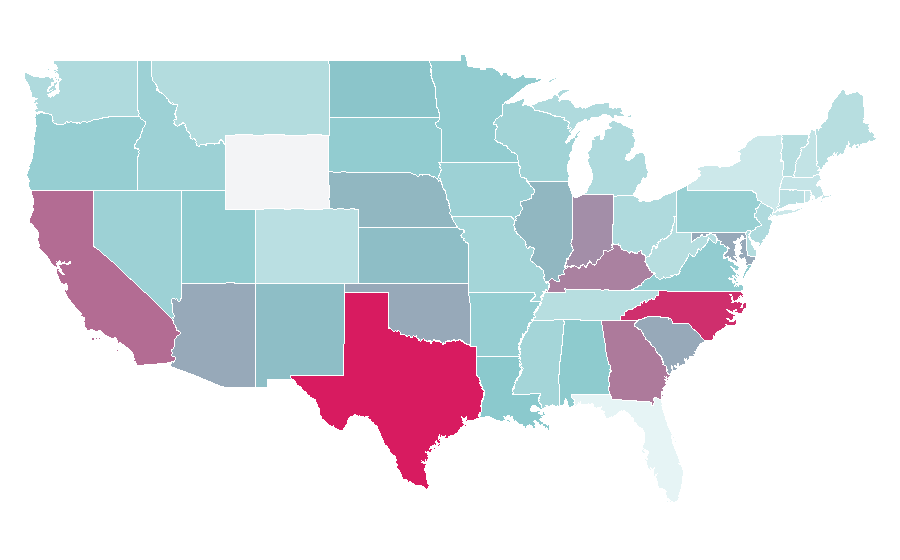 Affinität nach Region — Belief, USA
