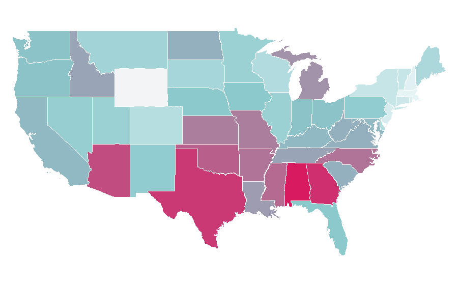 Affinity by region — Believe (fragrance), United States