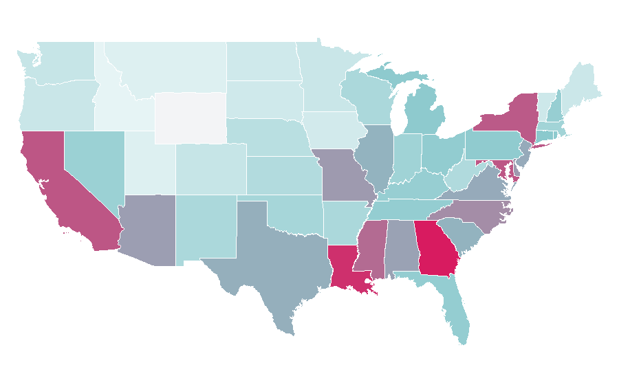 Affinity by region — Belly (rapper), United States