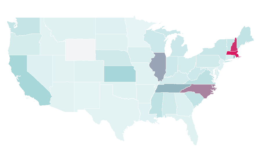 Affinity by region — Belmont, United States