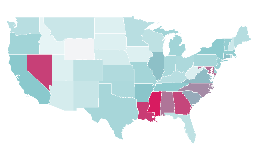 Affinity by region — Beloved, United States