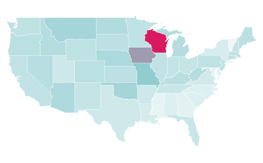 Affinity by region — Ben Askren, United States