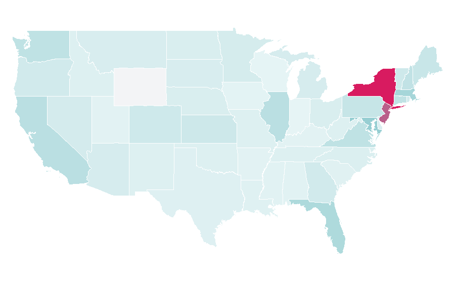 Affinity by region — Ben Gurion Airport, United States