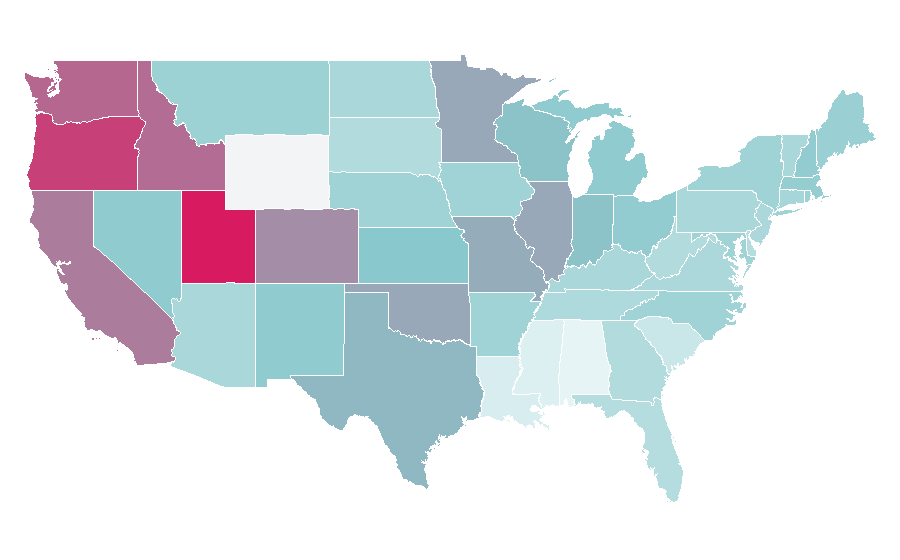 Affinity by region — Ben Schwartz, United States