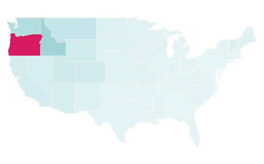Affinity by region — Bend, Oregon, United States