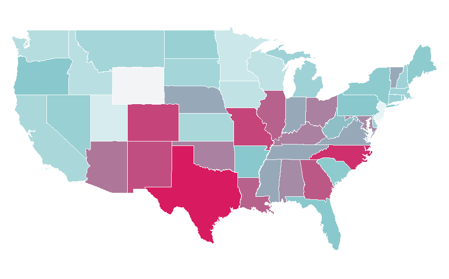 Affinity by region — Beneful, United States