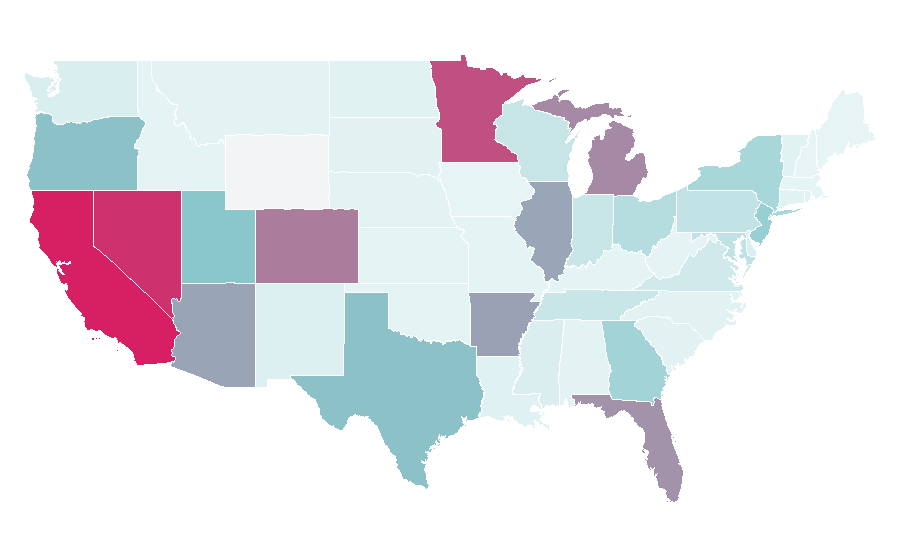 Affinity by region — Benihana, United States