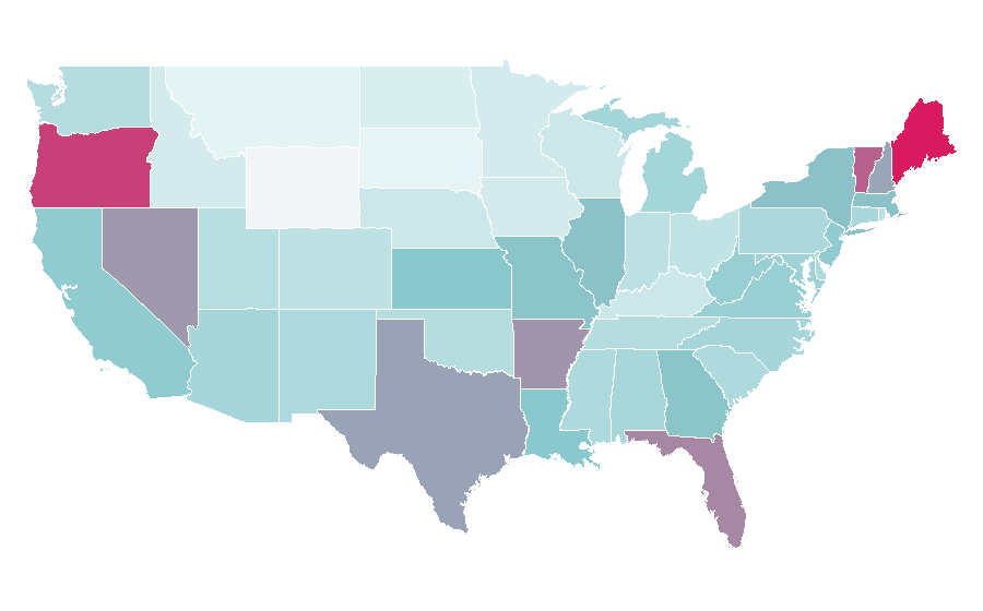 Affinity by region — Bentley, United States