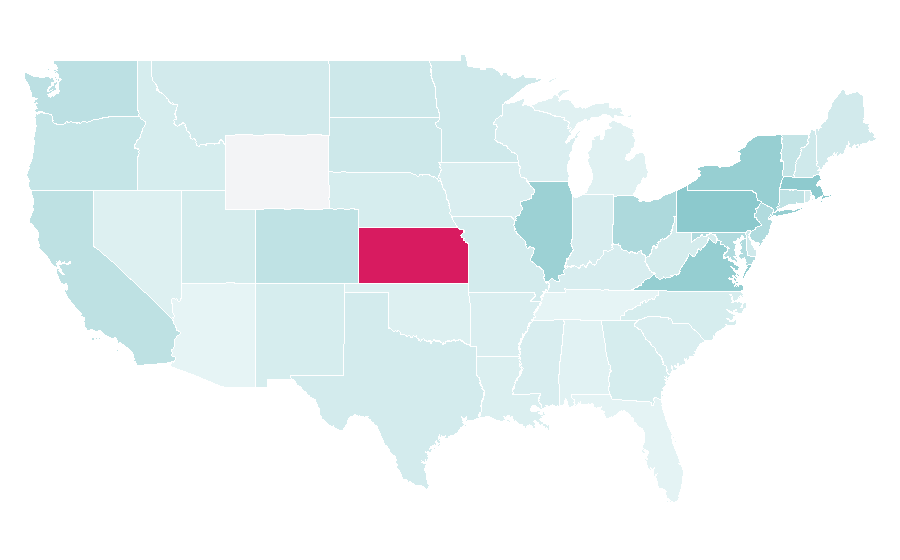 Affinity by region — Berber languages, United States