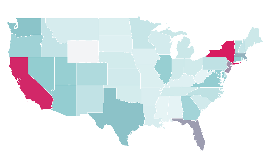 Affinity by region — Bershka, United States