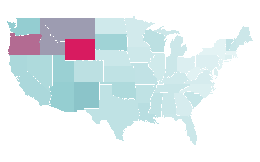 Affinity by region — Best Western, United States