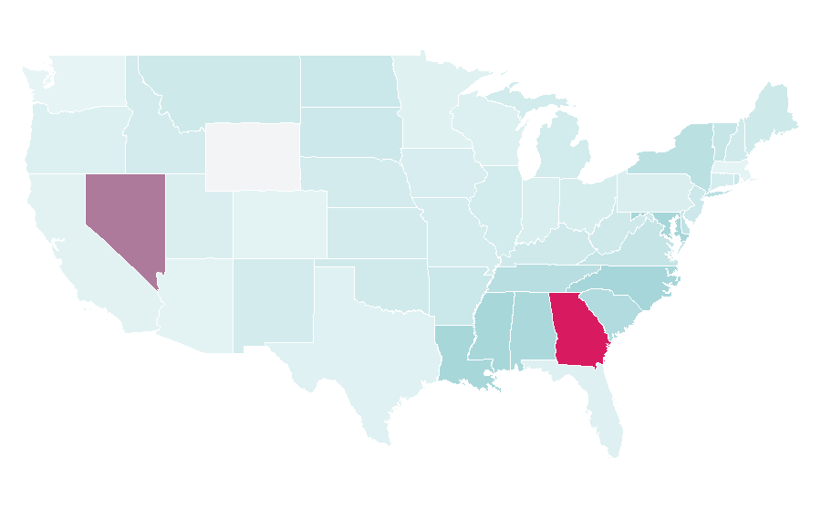 Affinity by region — BET Hip Hop Awards, United States